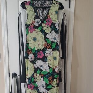 AFRM Cream Pink Midi Sundress V-Neck Wedding Guest